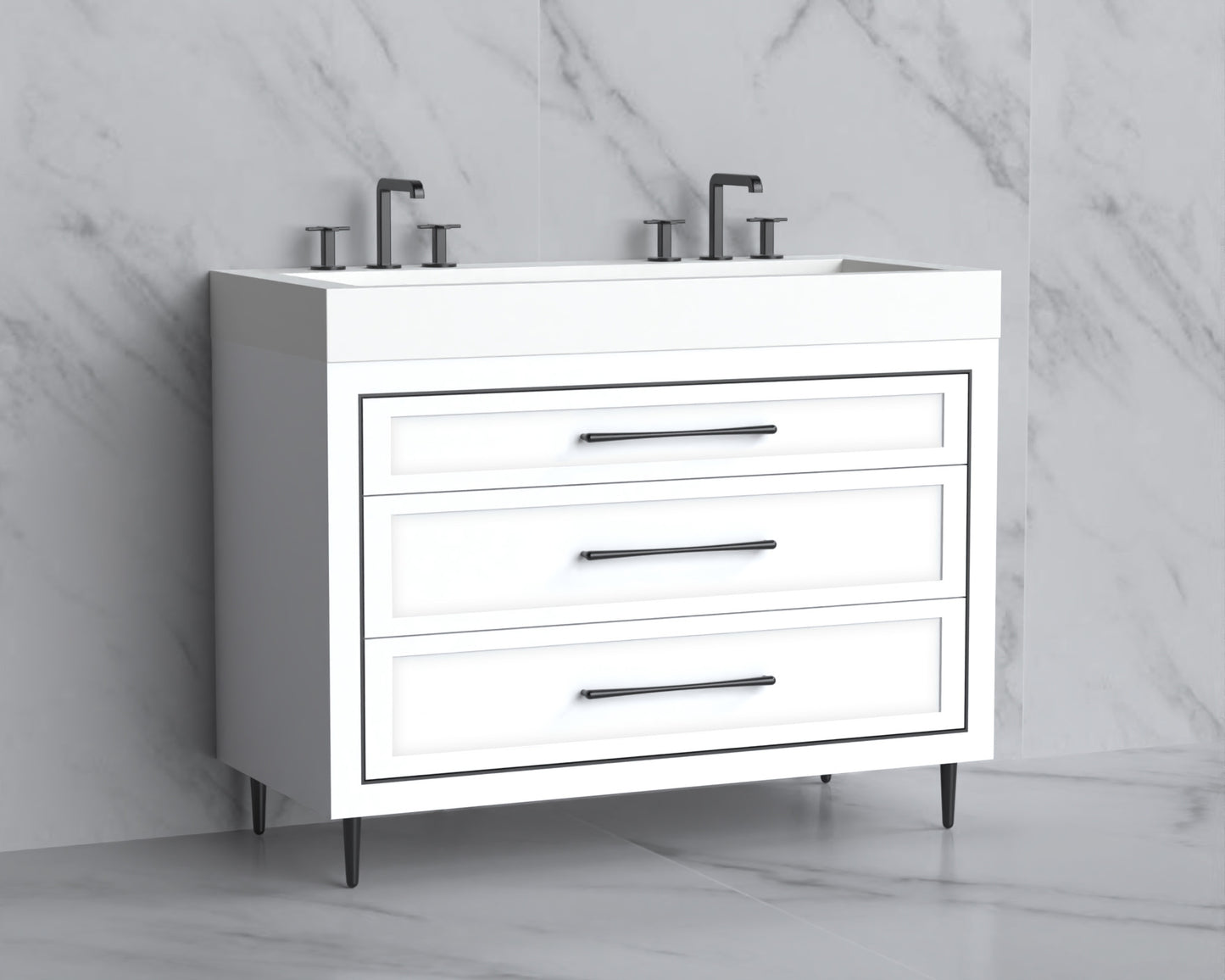 Vision 48D" Free standing Vanity Cabinet