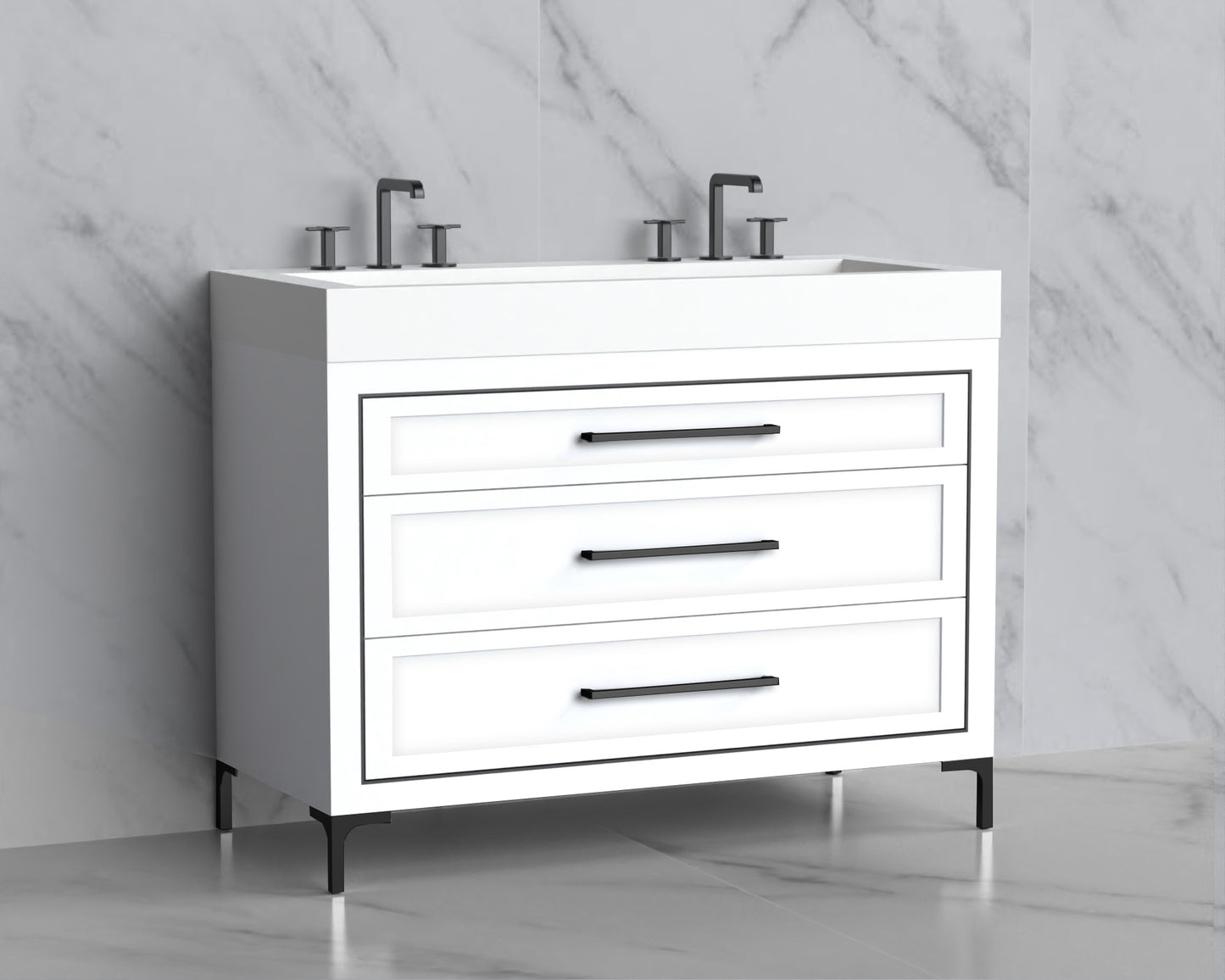 Vision 48D" Free standing Vanity Cabinet