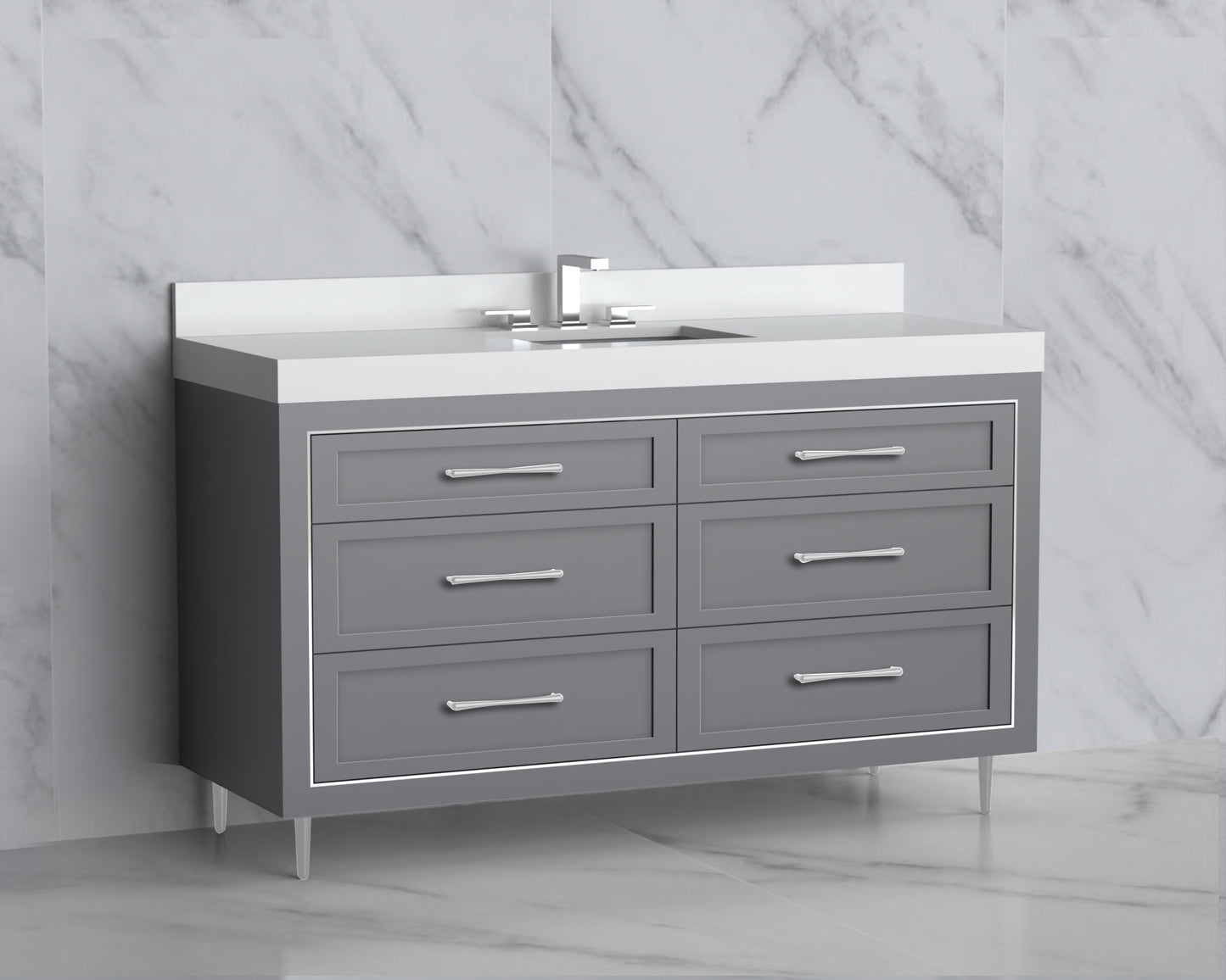 Vision 60C" Free standing Vanity Cabinet