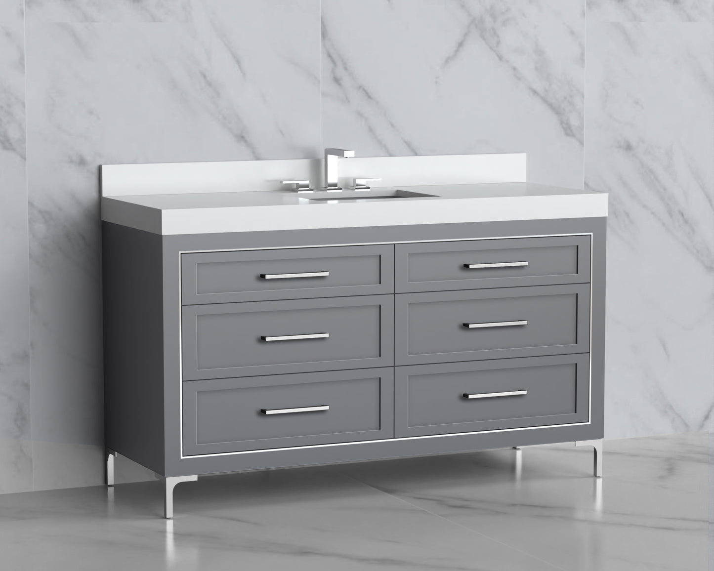 Vision 60C" Free standing Vanity Cabinet