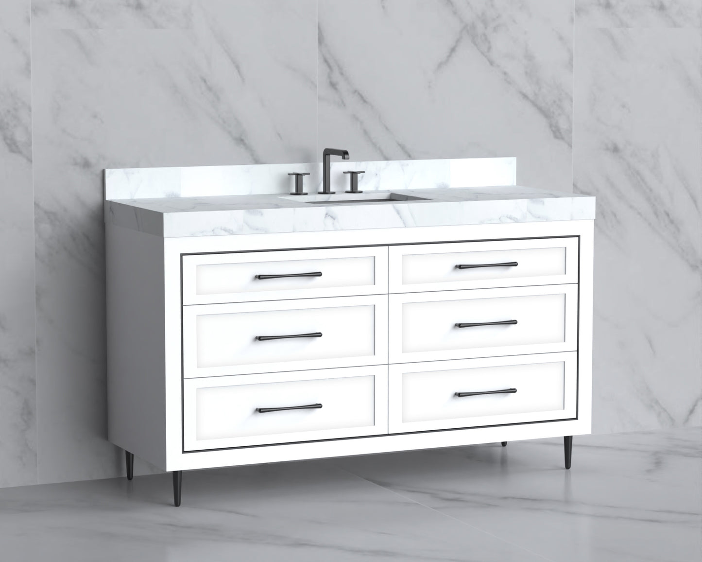 Vision 60C" Free standing Vanity Cabinet