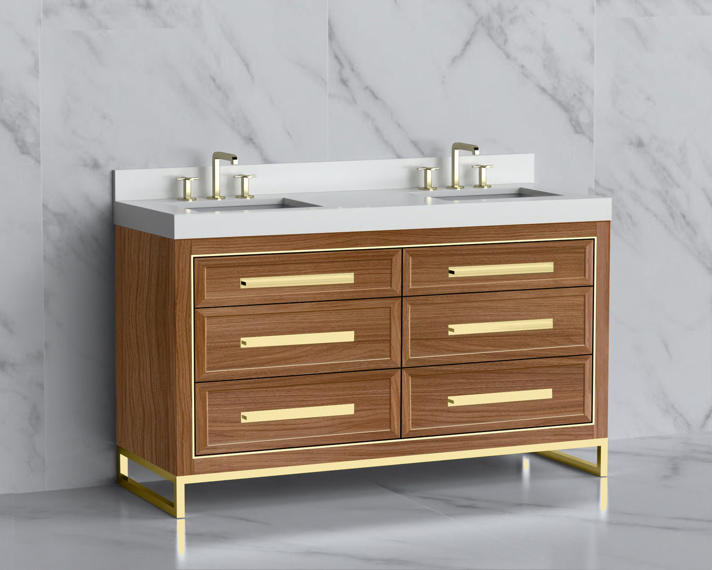 Vision 60D" Free standing Vanity Cabinet