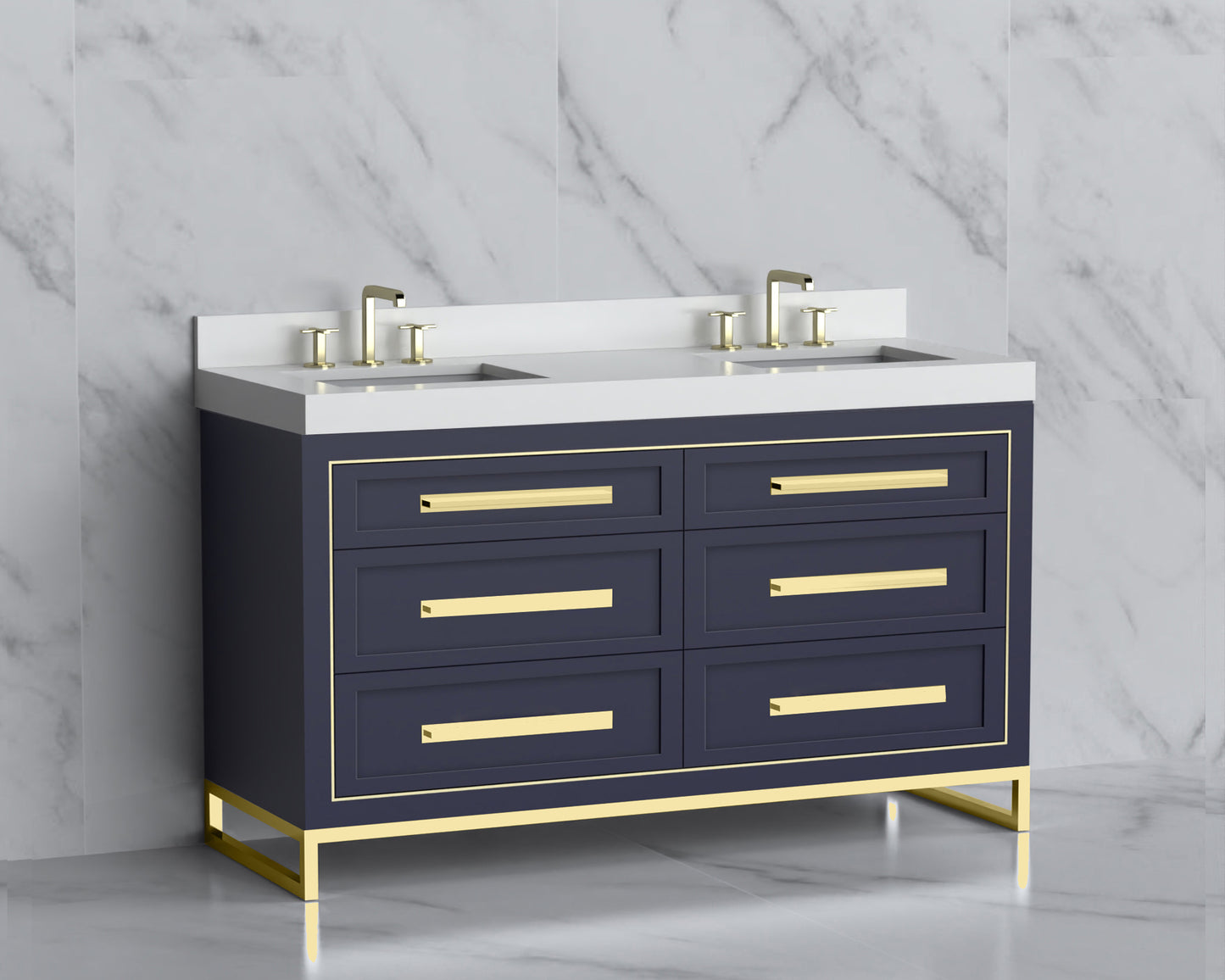Vision 60D" Free standing Vanity Cabinet