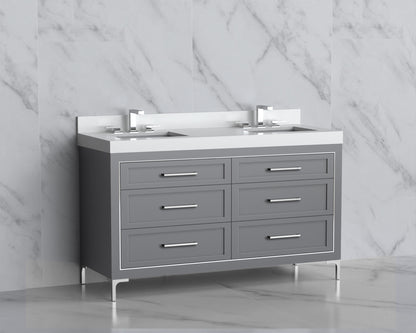 Vision 60D" Free standing Vanity Cabinet