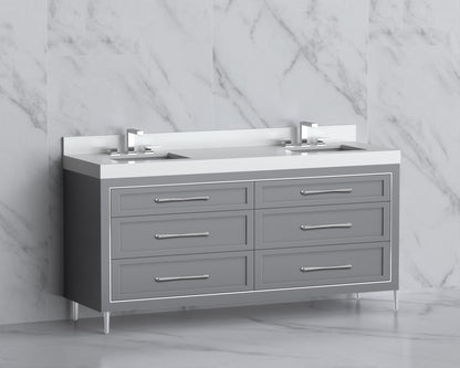 Vision 72D" Free standing Vanity Cabinet