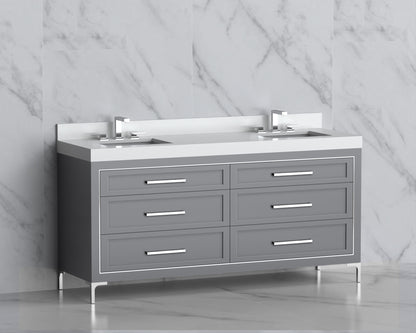 Vision 72D" Free standing Vanity Cabinet