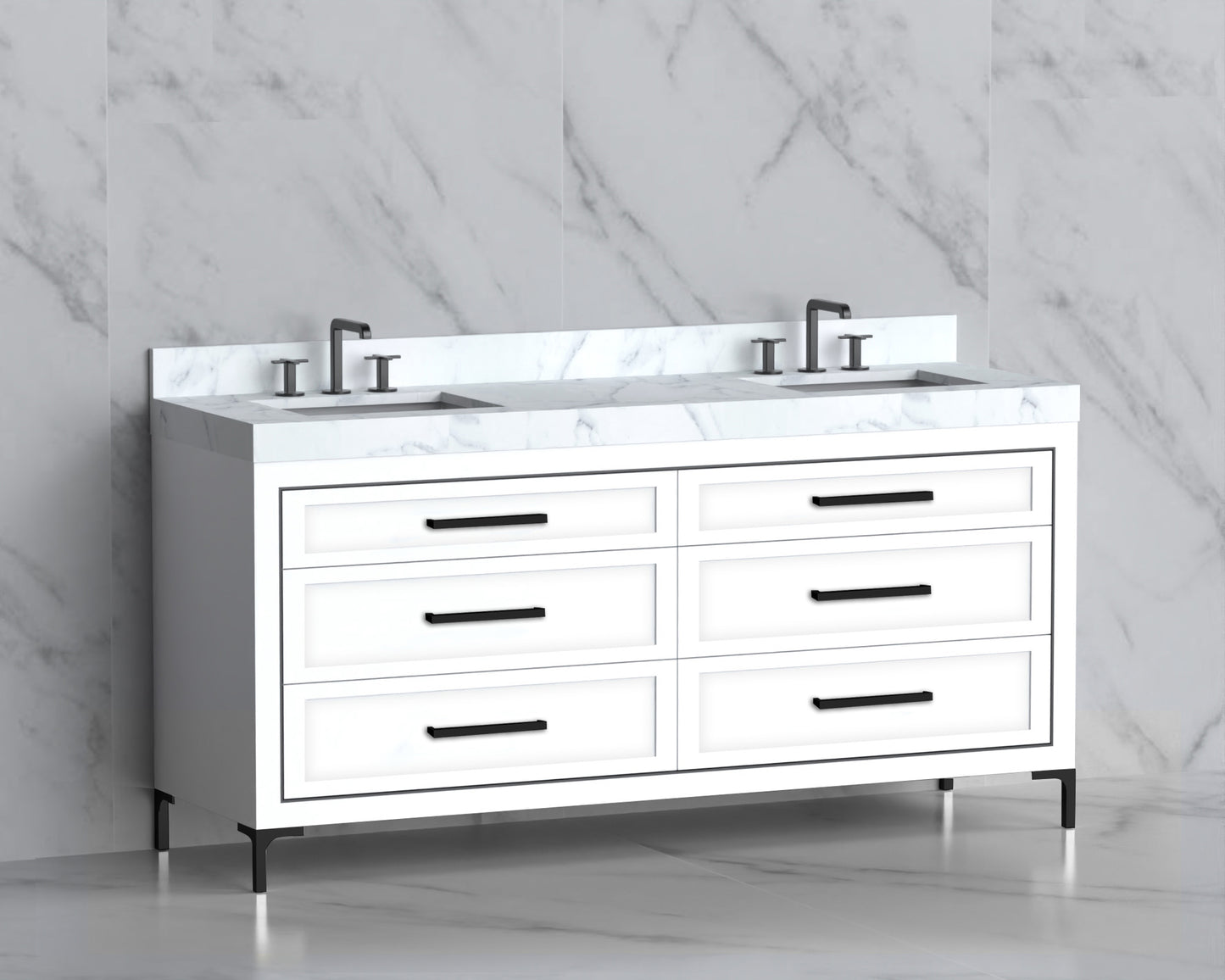 Vision 72D" Free standing Vanity Cabinet