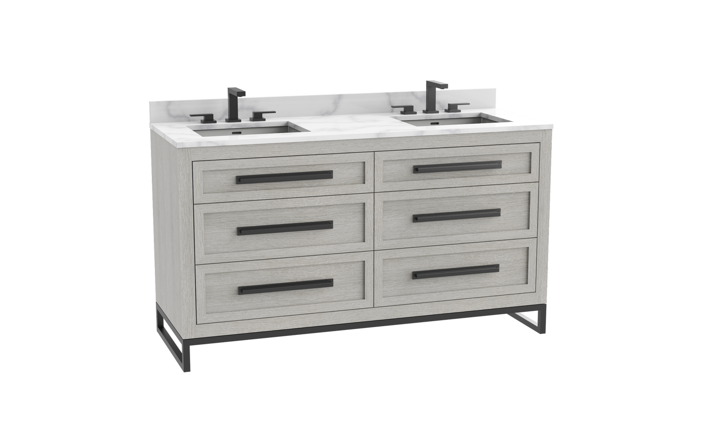 Vision SE 60D" Free standing Vanity Cabinet