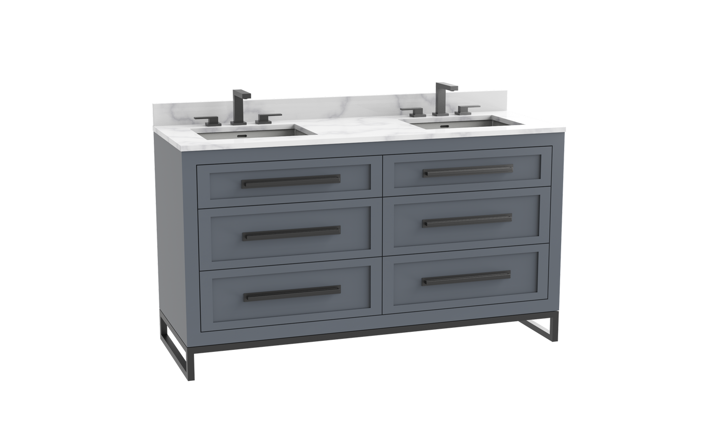 Vision SE 60D" Free standing Vanity Cabinet