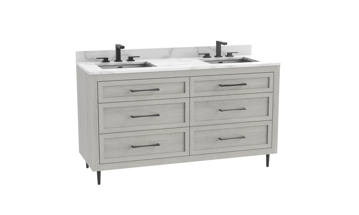 Vision SE 60D" Free standing Vanity Cabinet