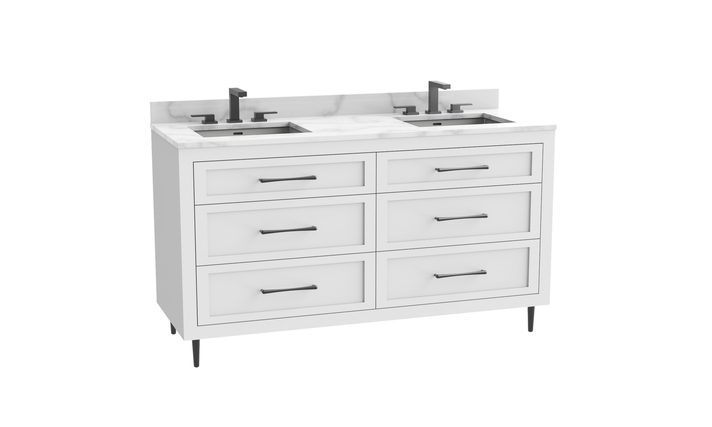 Vision SE 60D" Free standing Vanity Cabinet