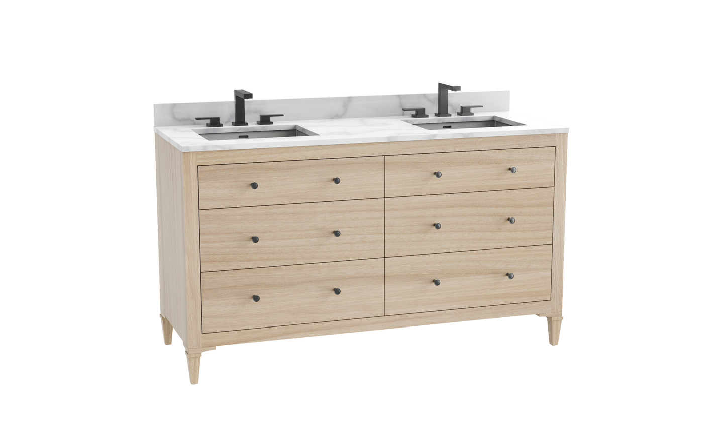 Legacy 60D" Free standing Vanity Cabinet
