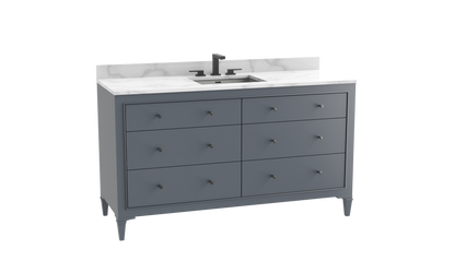Classique 60C" Free standing Vanity Cabinet
