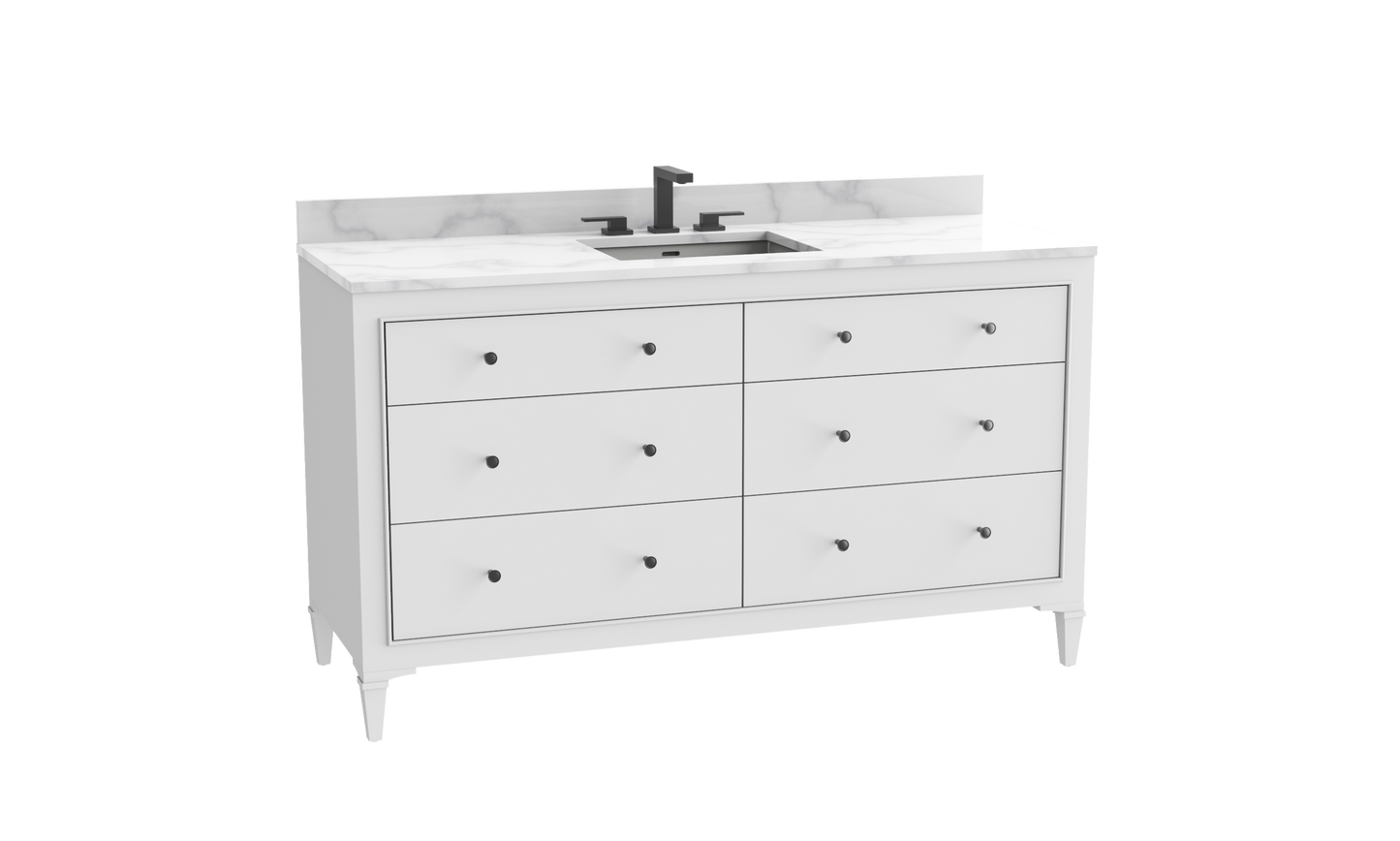Classique 60C" Free standing Vanity Cabinet