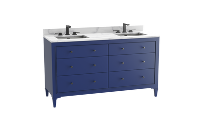 Classique 60D" Free standing Vanity Cabinet
