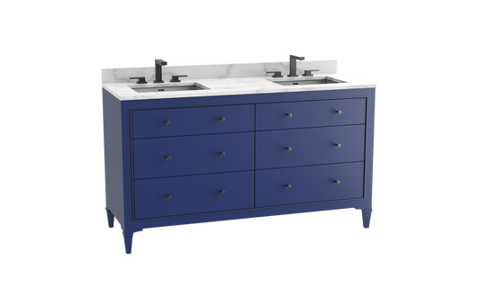 Classique 60D" Free standing Vanity Cabinet