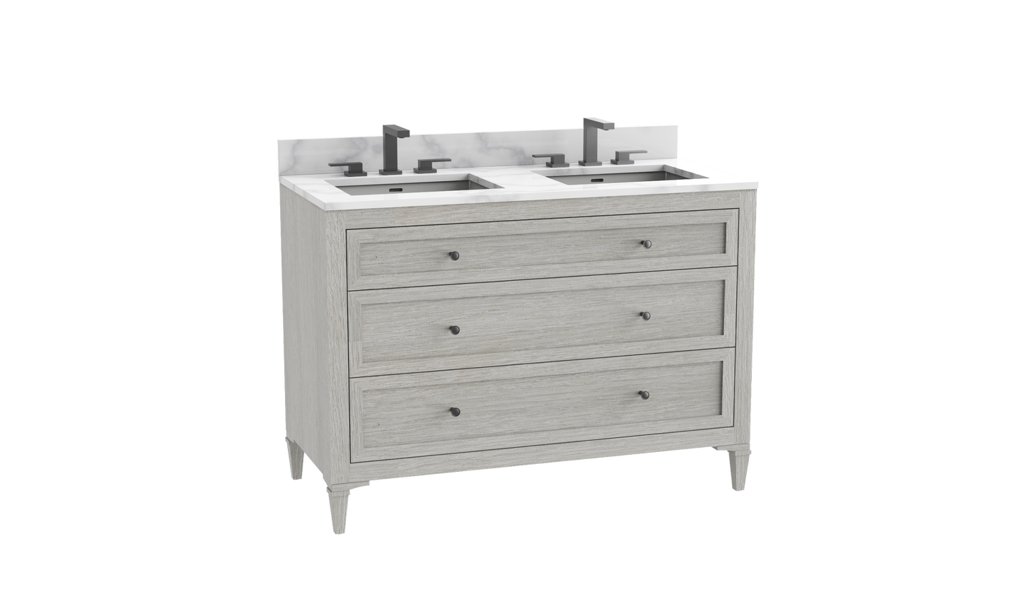 Heirloom 48D" Free standing Vanity Cabinet