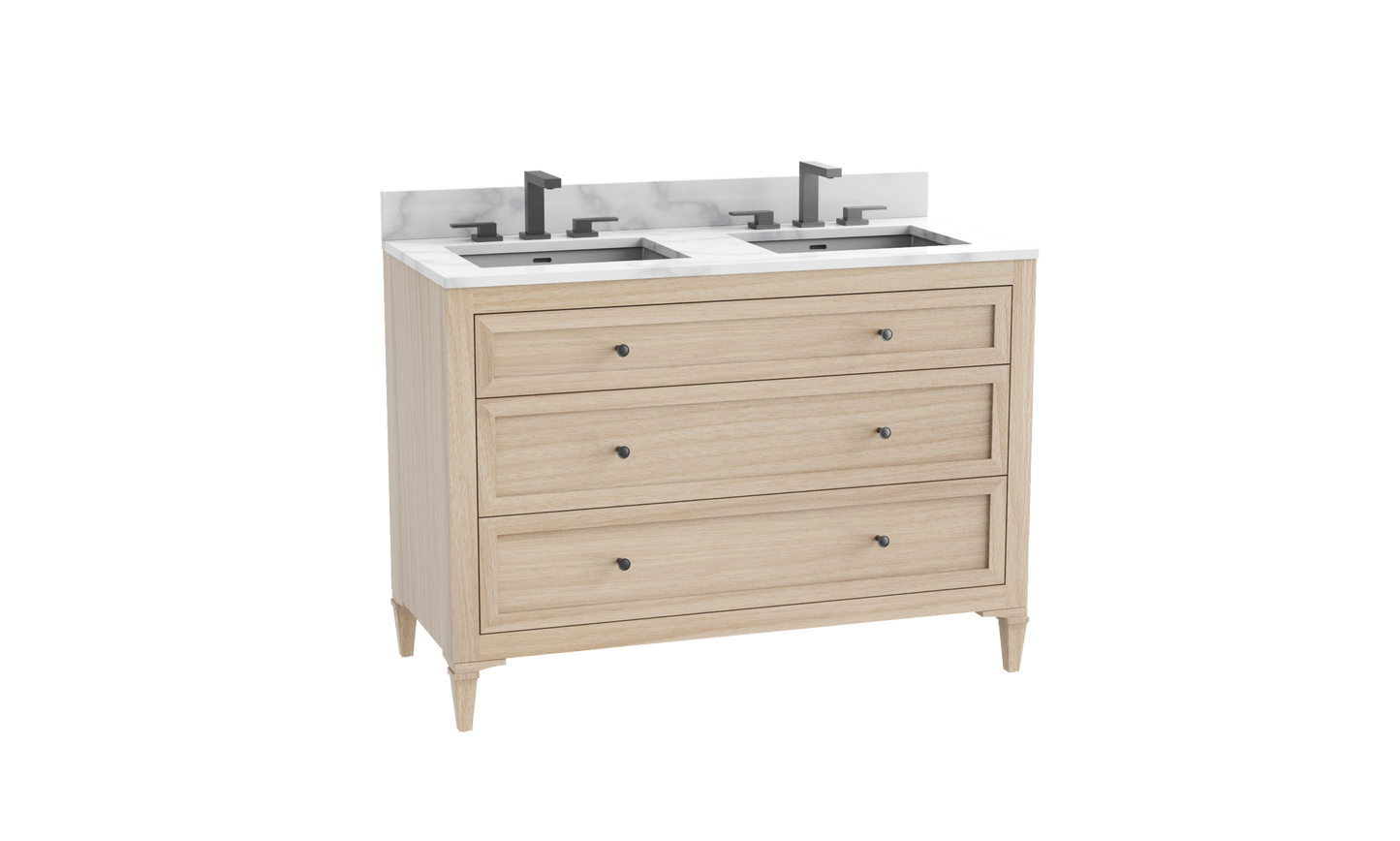 Heirloom 48D" Free standing Vanity Cabinet