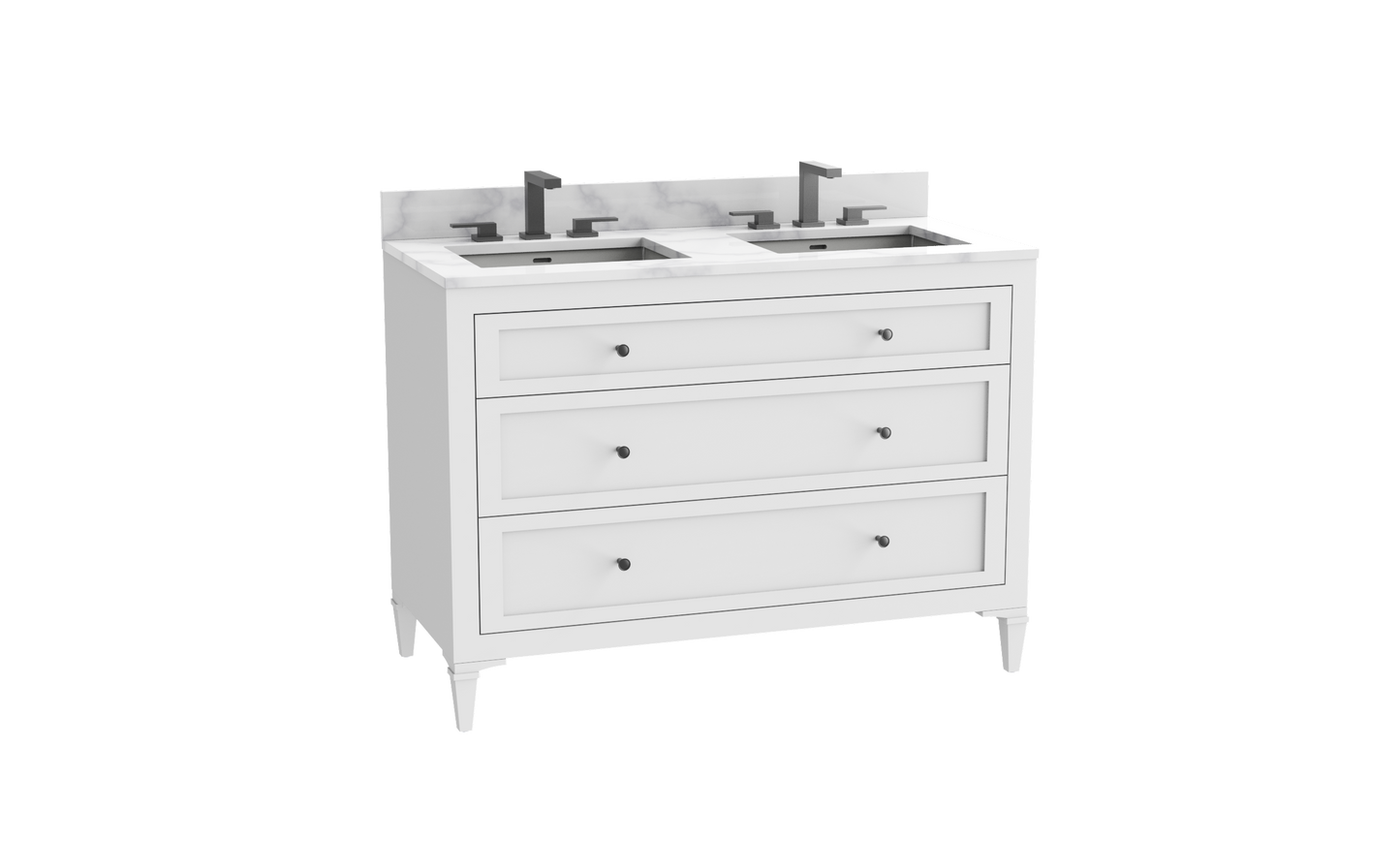 Heirloom 48D" Free standing Vanity Cabinet