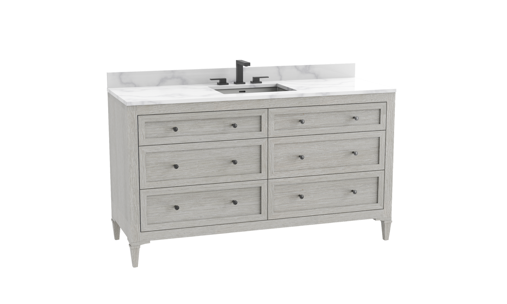Heirloom 60C" Free standing Vanity Cabinet