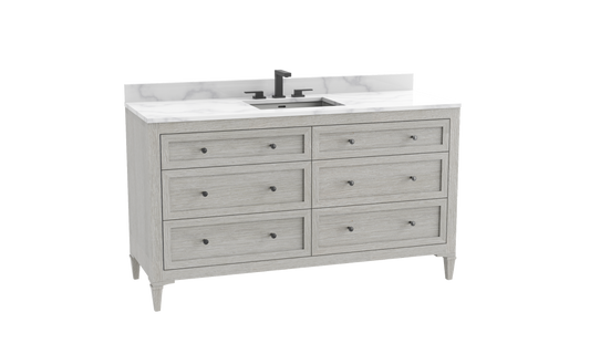 Heirloom 60C" Free standing Vanity Cabinet