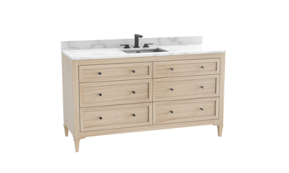 Heirloom 60C" Free standing Vanity Cabinet