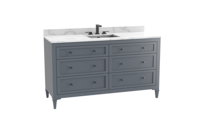 Heirloom 60C" Free standing Vanity Cabinet