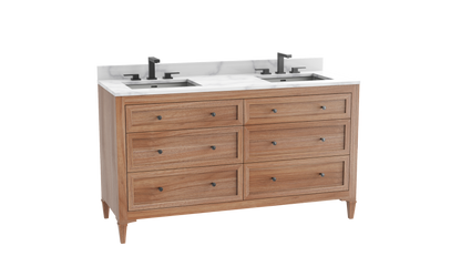Heirloom 60D" Free standing Vanity Cabinet