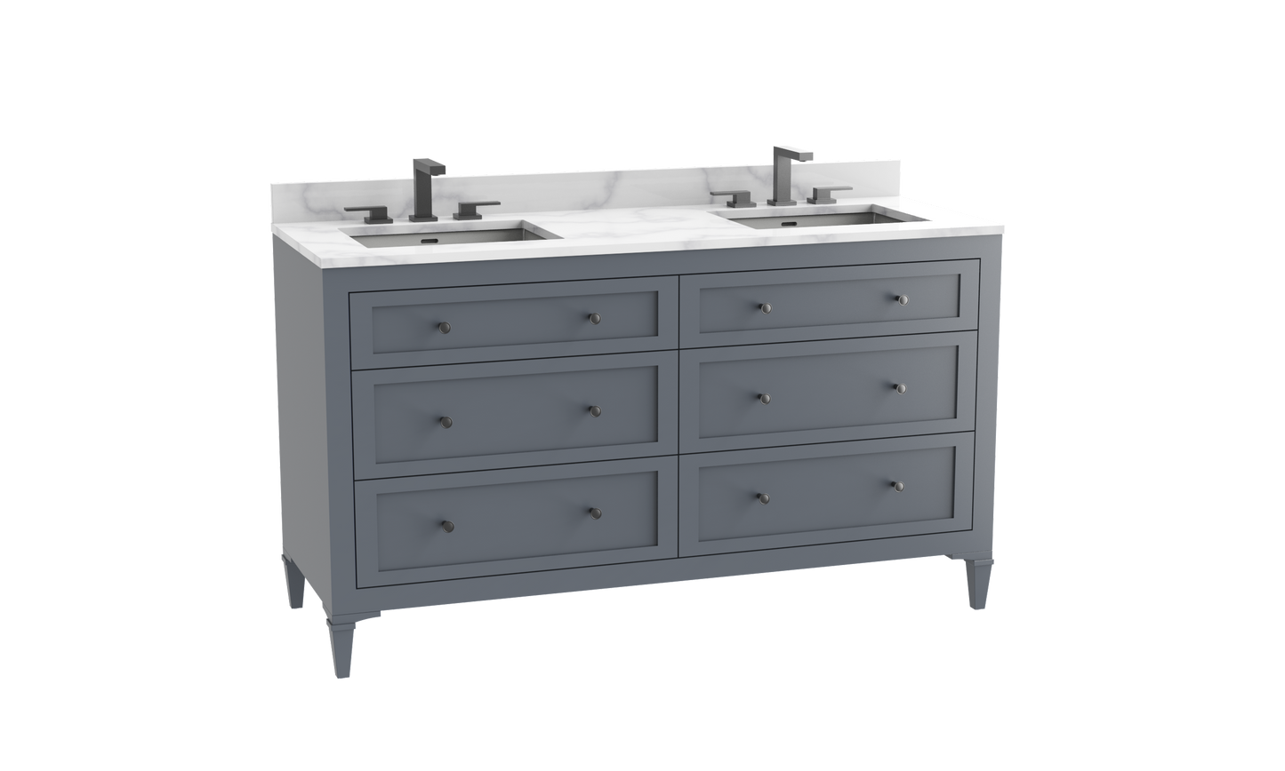 Heirloom 72D" Free standing Vanity Cabinet