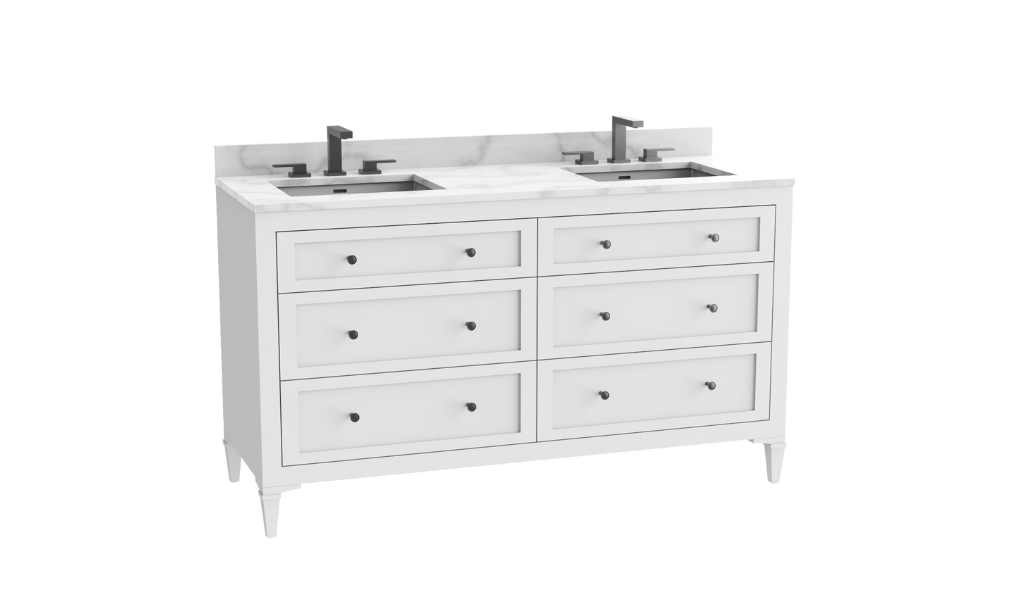 Heirloom 72D" Free standing Vanity Cabinet