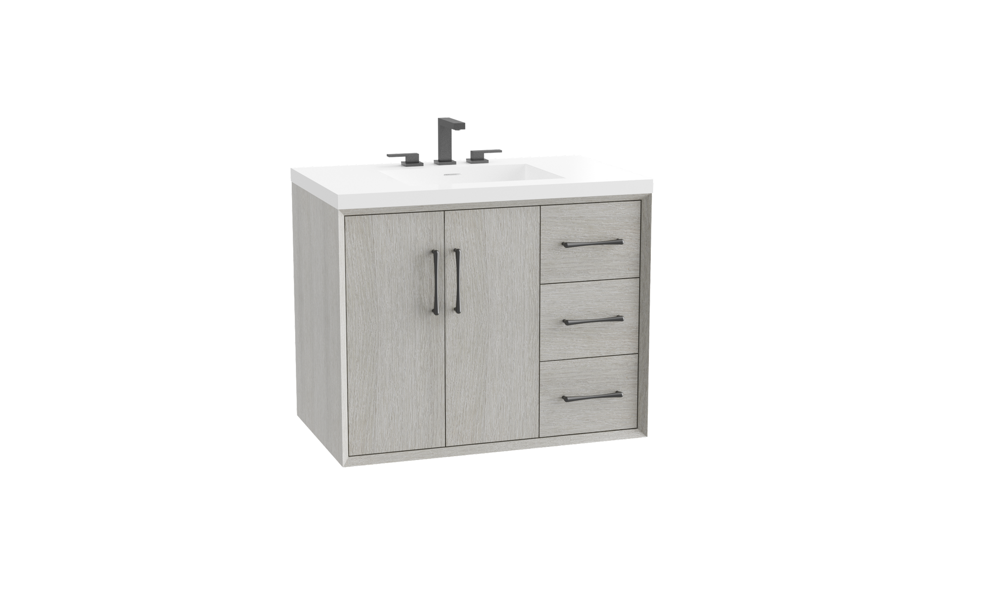 Echo 36" Wall Hung Vanity Cabinet