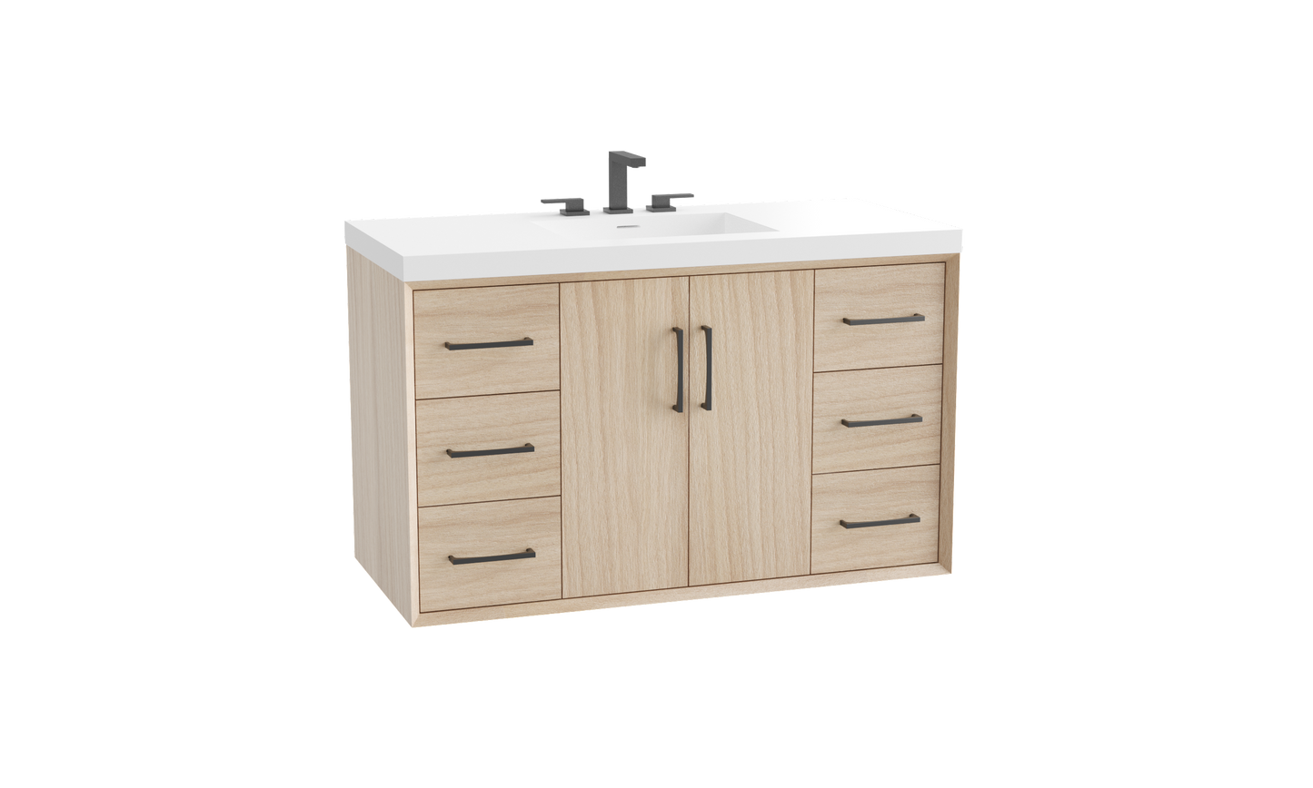 Echo 48C" Wall Hung Vanity Cabinet