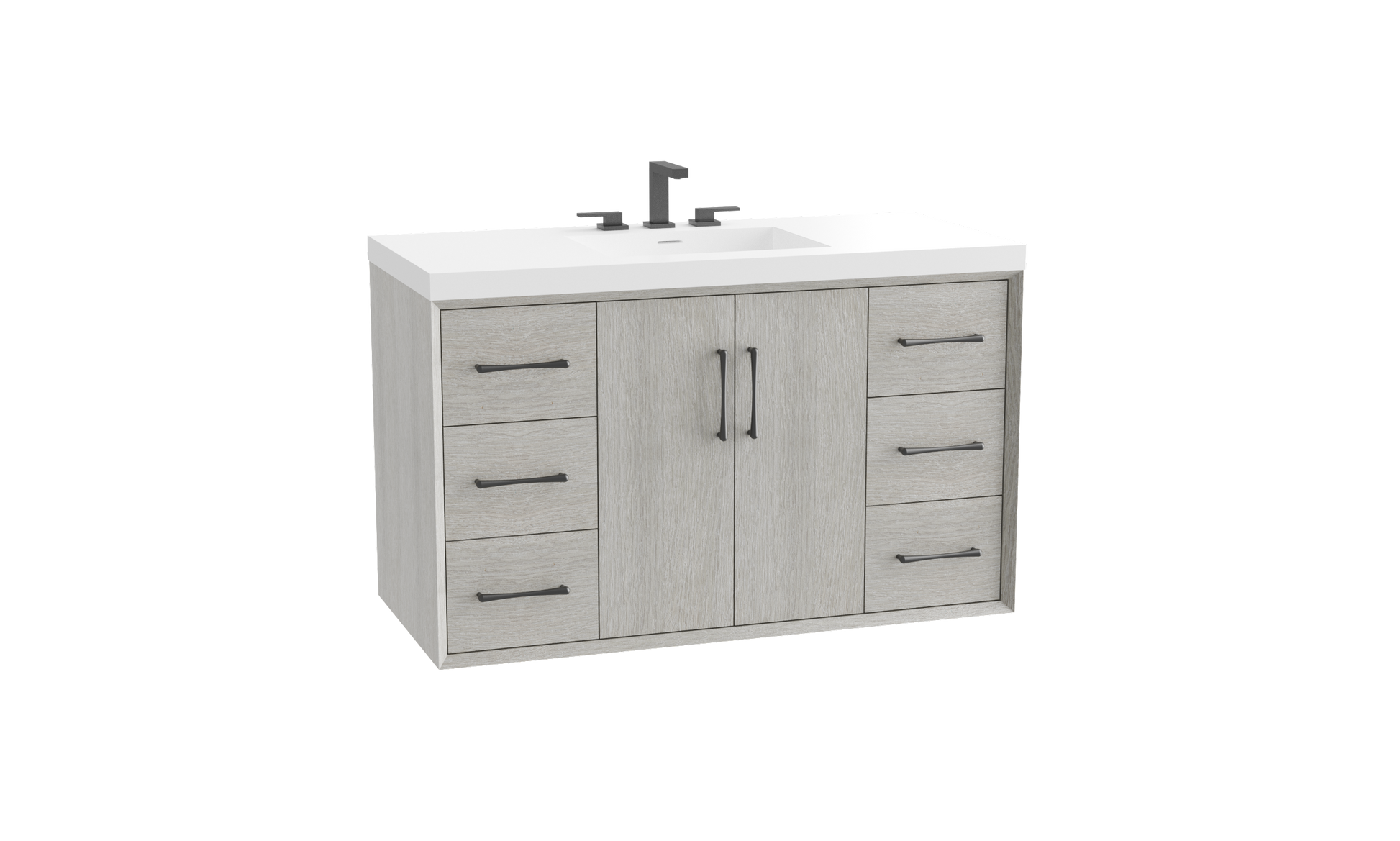 Echo 48C" Wall Hung Vanity Cabinet