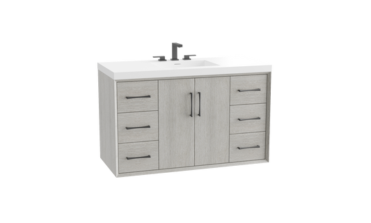 Echo 48C" Wall Hung Vanity Cabinet