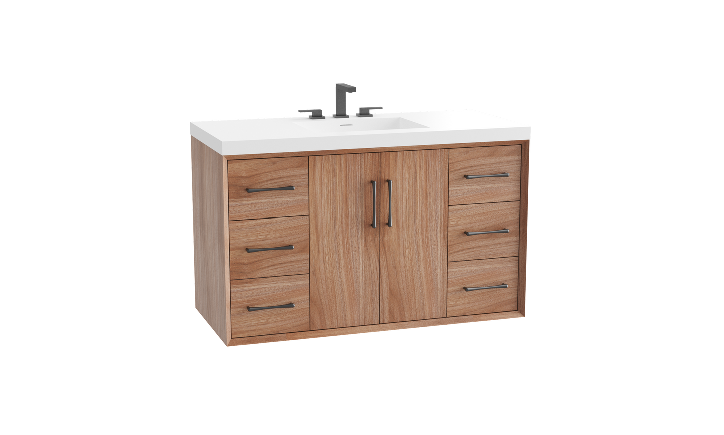 Echo 48C" Wall Hung Vanity Cabinet