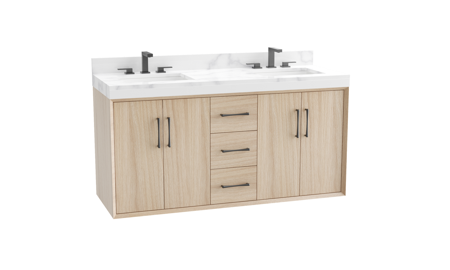 Echo 72D" Wall Hung Vanity Cabinet