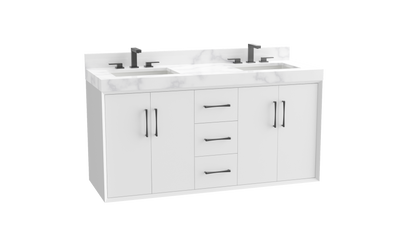 Echo 60D" Wall Hung Vanity Cabinet