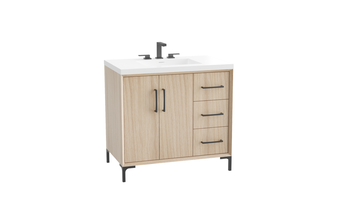 Homage 36" Free Standing Vanity Cabinet