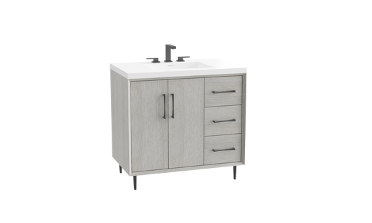 Homage 36" Free Standing Vanity Cabinet