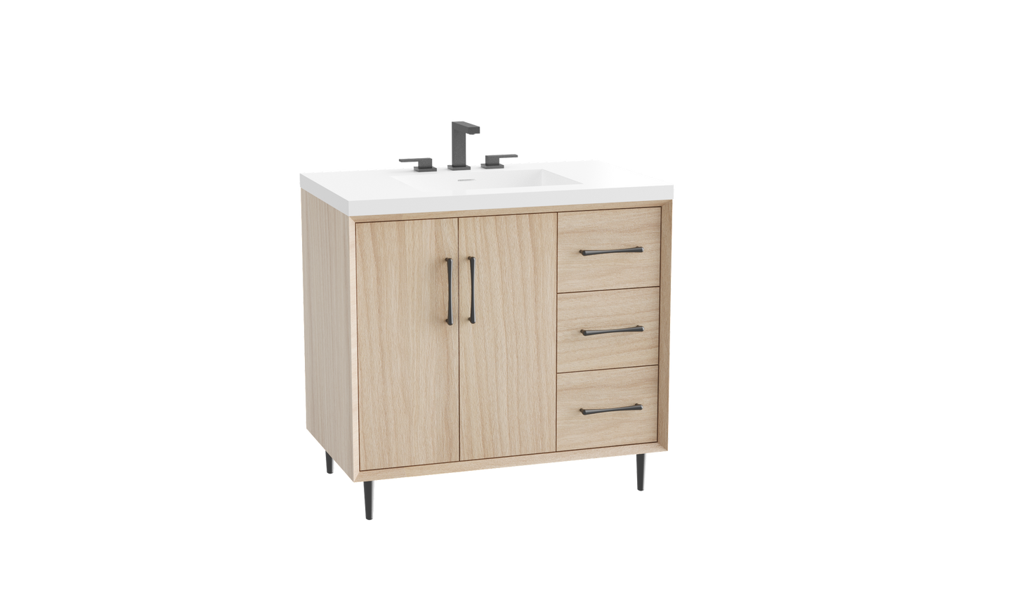 Homage 36" Free Standing Vanity Cabinet