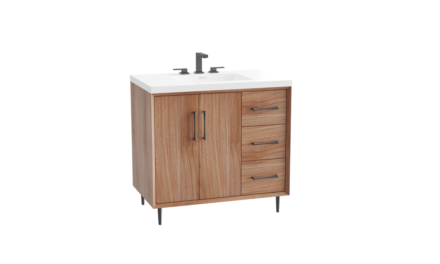 Homage 36" Free Standing Vanity Cabinet