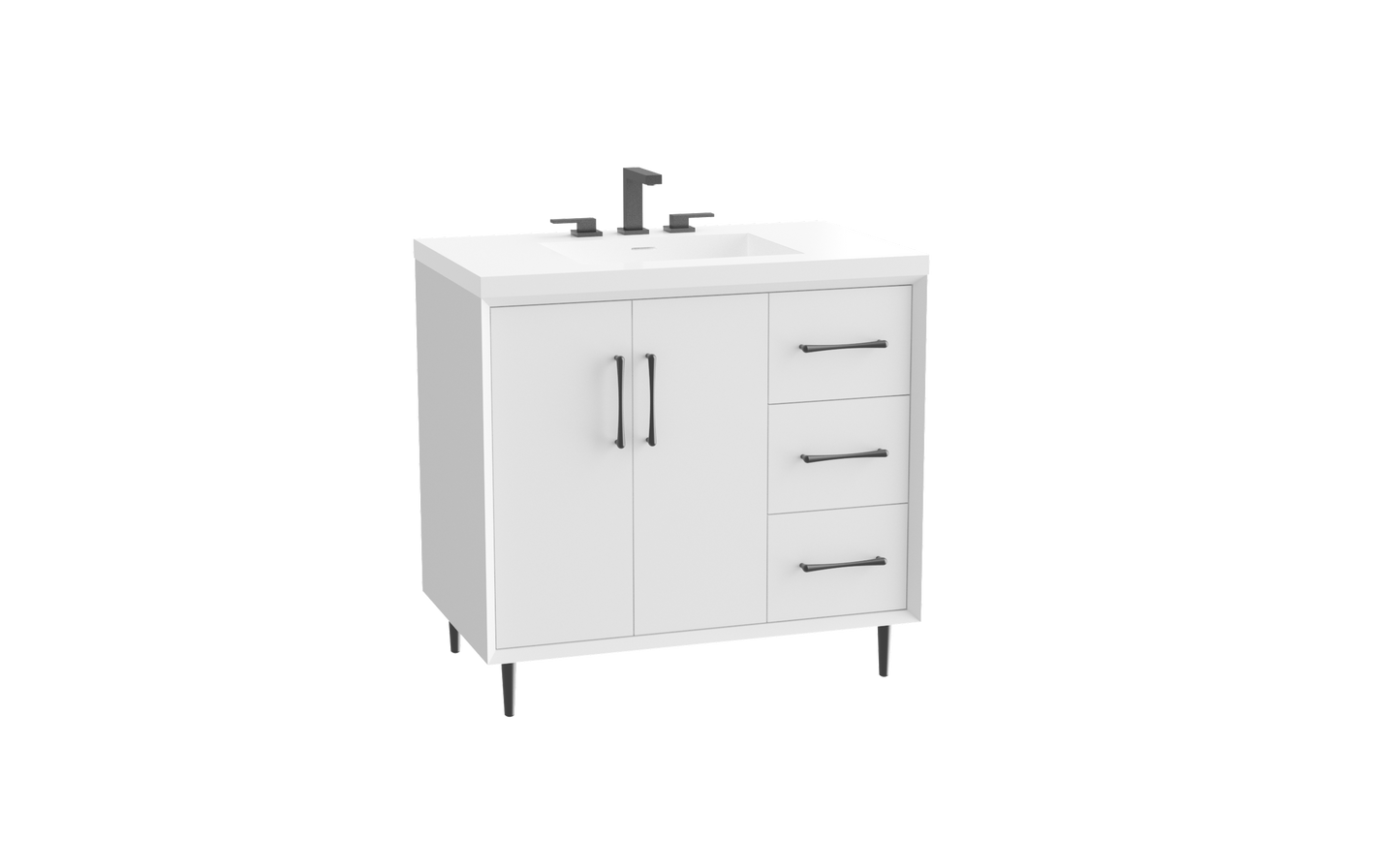 Homage 36" Free Standing Vanity Cabinet