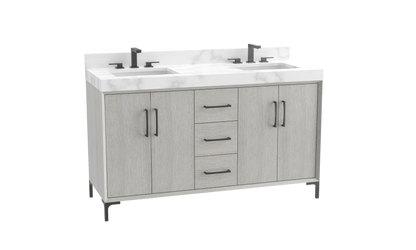 Homage 60D" Free Standing Vanity Cabinet