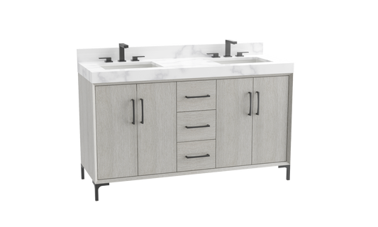 Homage 60D" Free Standing Vanity Cabinet