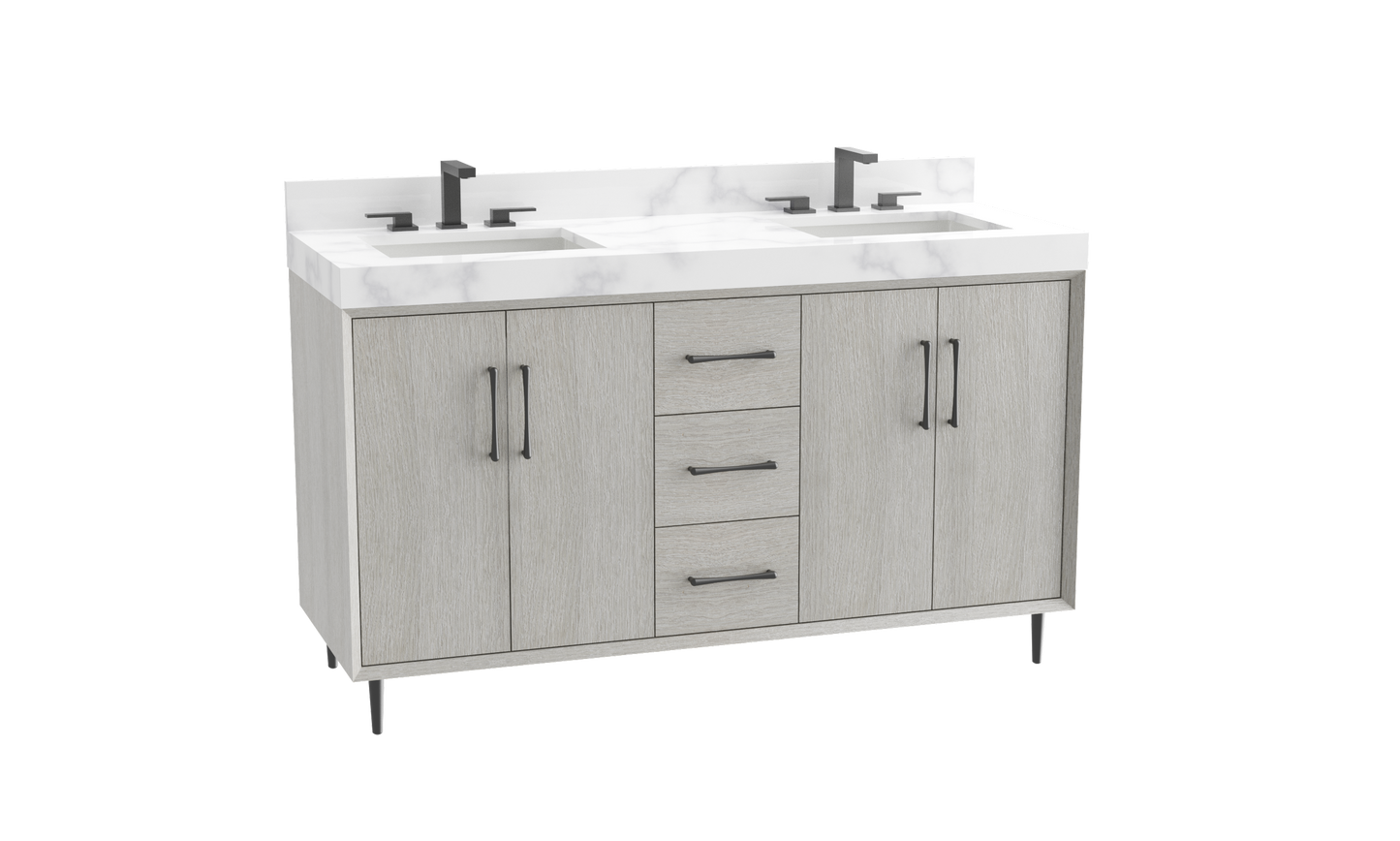 Homage 60D" Free Standing Vanity Cabinet