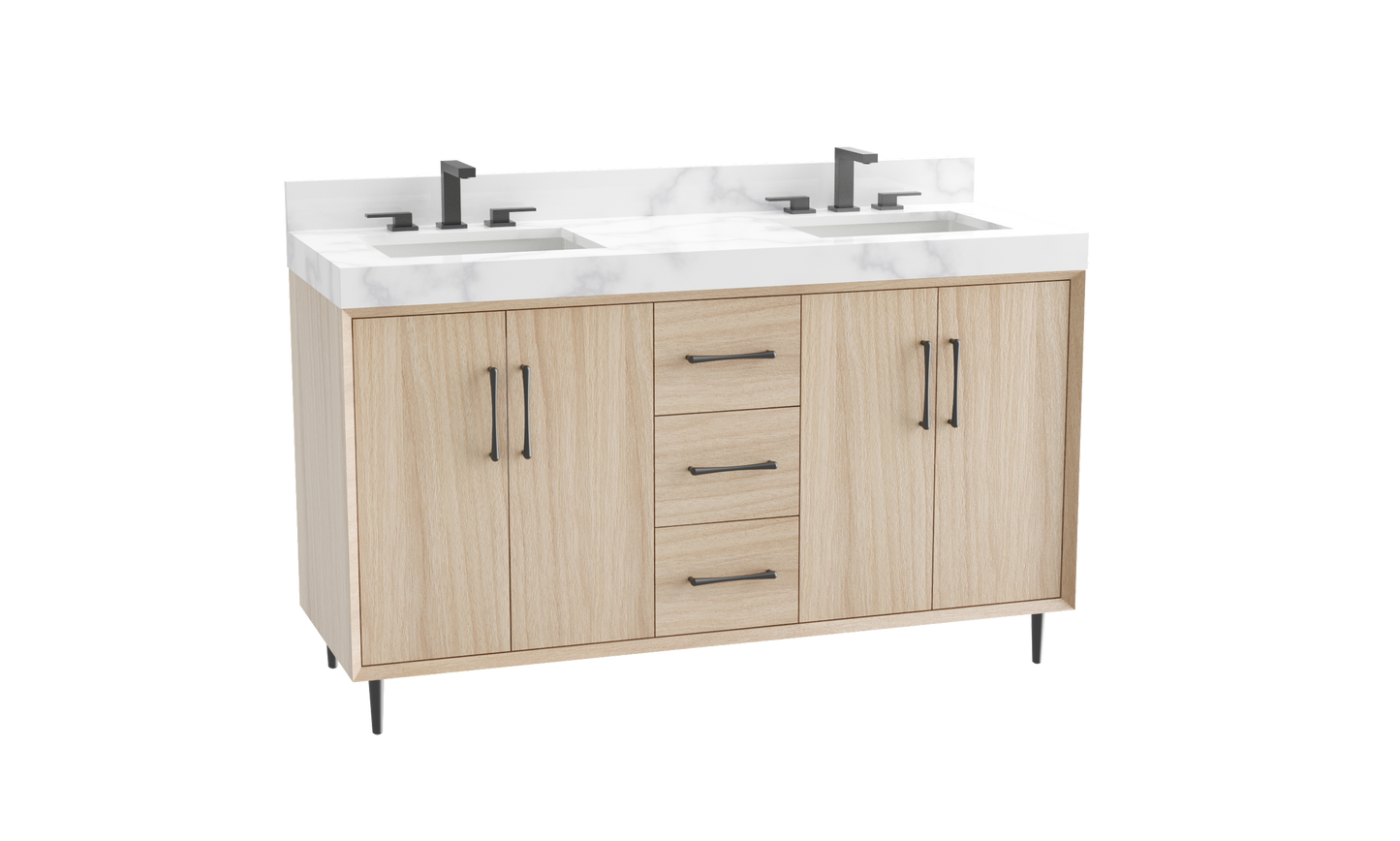 Homage 60D" Free Standing Vanity Cabinet