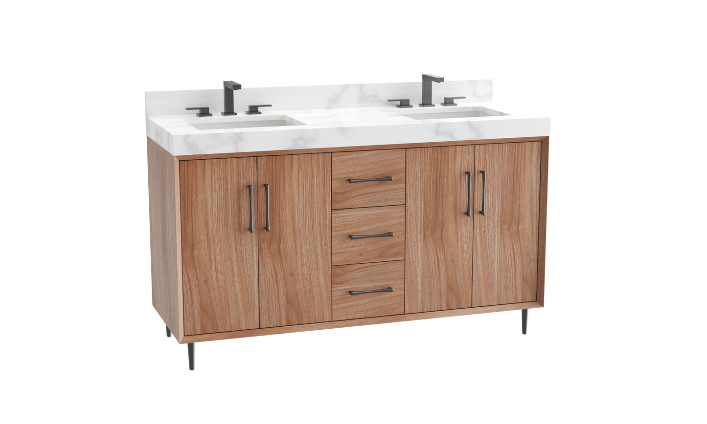 Homage 60D" Free Standing Vanity Cabinet