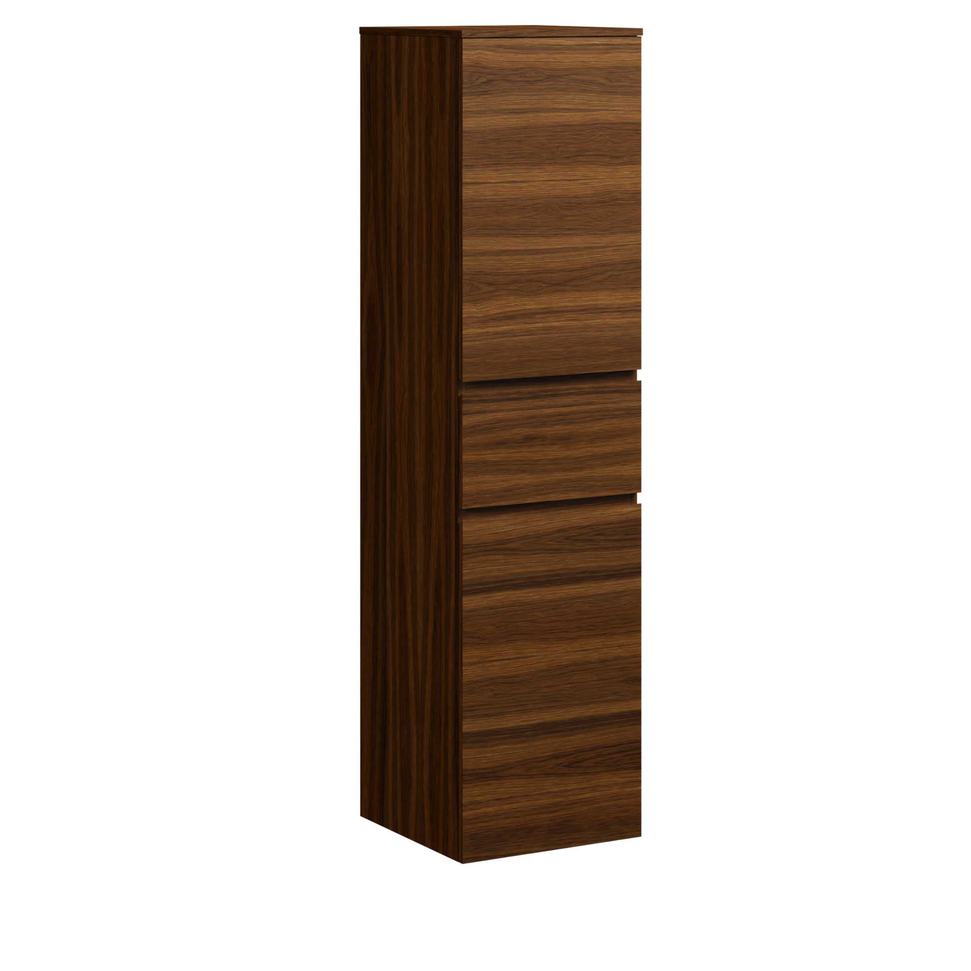 Brockton Wall Mount Storage Cabinet 18 Inch Walnut