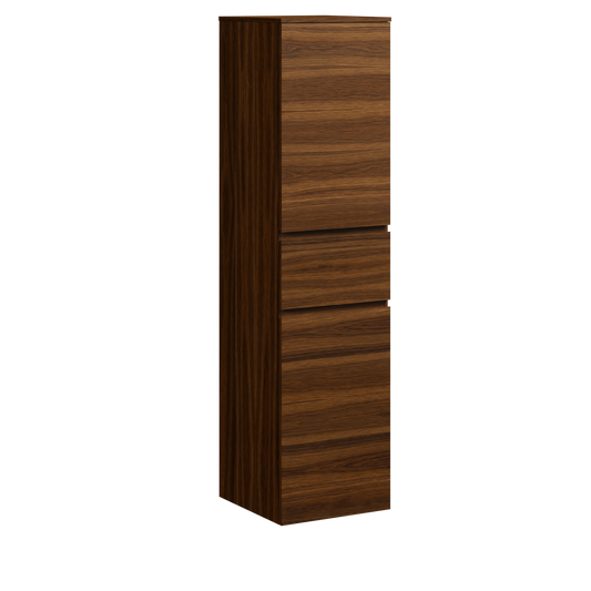 Brockton Wall Mount Storage Cabinet 18 Inch Walnut