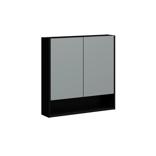 Brockton Wall Mount Medicine Cabinet 30 Inch Black Satin